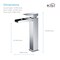 Kibi Waterfall Single Handle Bathroom Vessel Sink Faucet with Pop Up Drain C-KBF1005CH-KPW101CH - alternate 2